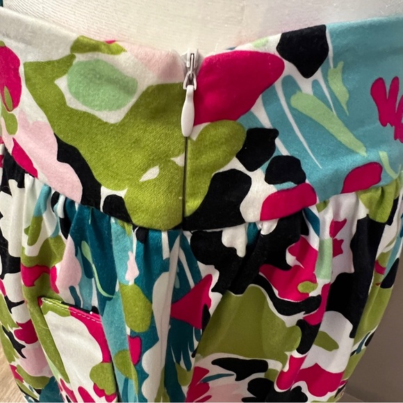 Aqua Brand Size Large Cotton Mix colorful skirt with pockets & invisible zipper - Picture 6 of 8